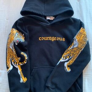 Lola the Boys Black Tiger Hoodie Design